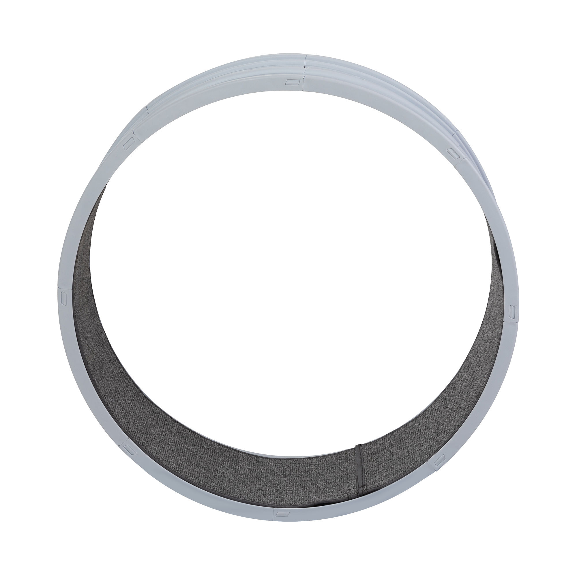 Cat Running Wheel with Carpet Runway – Exercise, Fun, and Mental Stimulation - White - Image 2