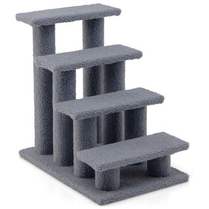 Purrfect Climb Cat Stairs in Gray