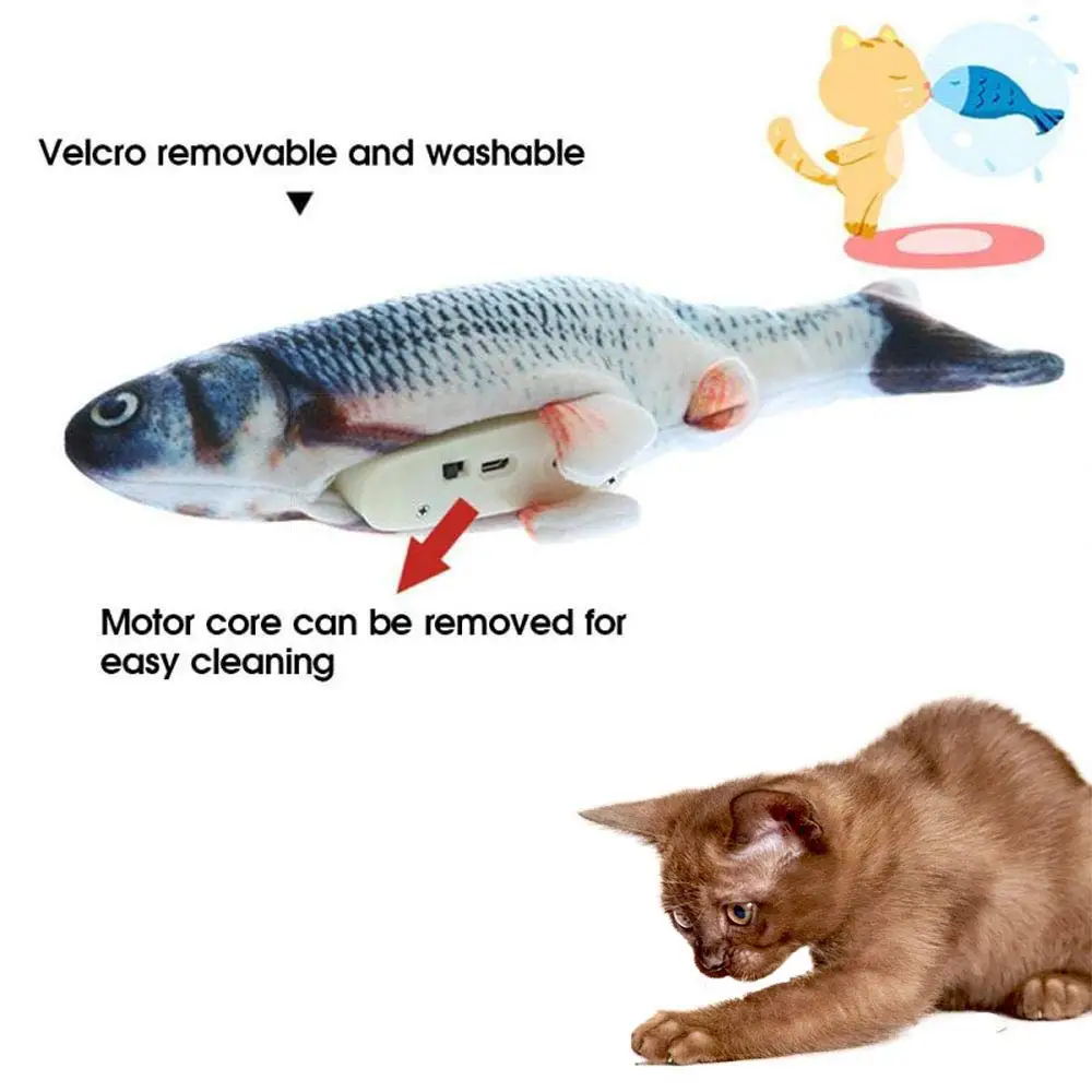 interactive floppy fish cat - Photo 5
