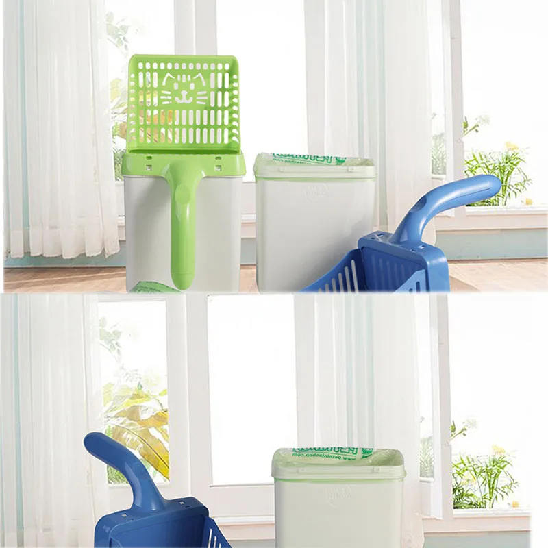 Ergonomic Cat Litter Scoop with Waste Bags - Clean & Sift Litter Scoop System - Image 4