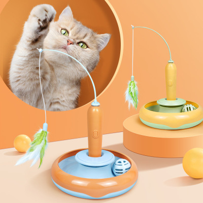PlumeSpin Interactive Cat Turntable